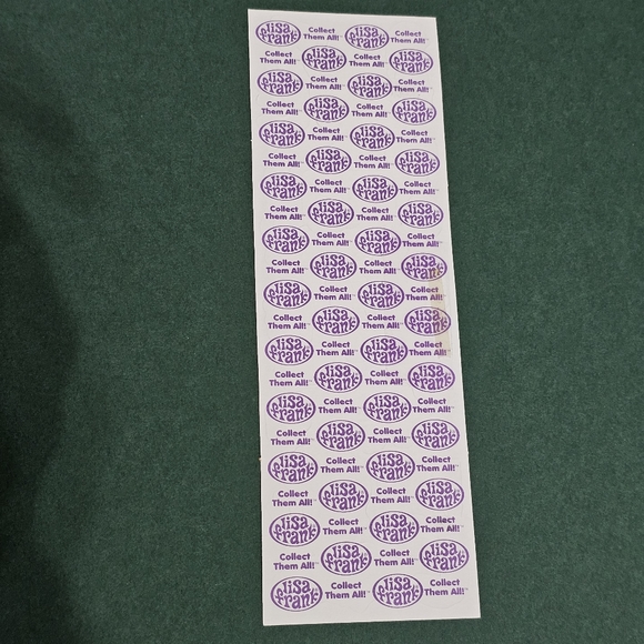 Lisa Frank I Love To Shop Sticker Strip - 23 Stickers - Picture 3 of 9